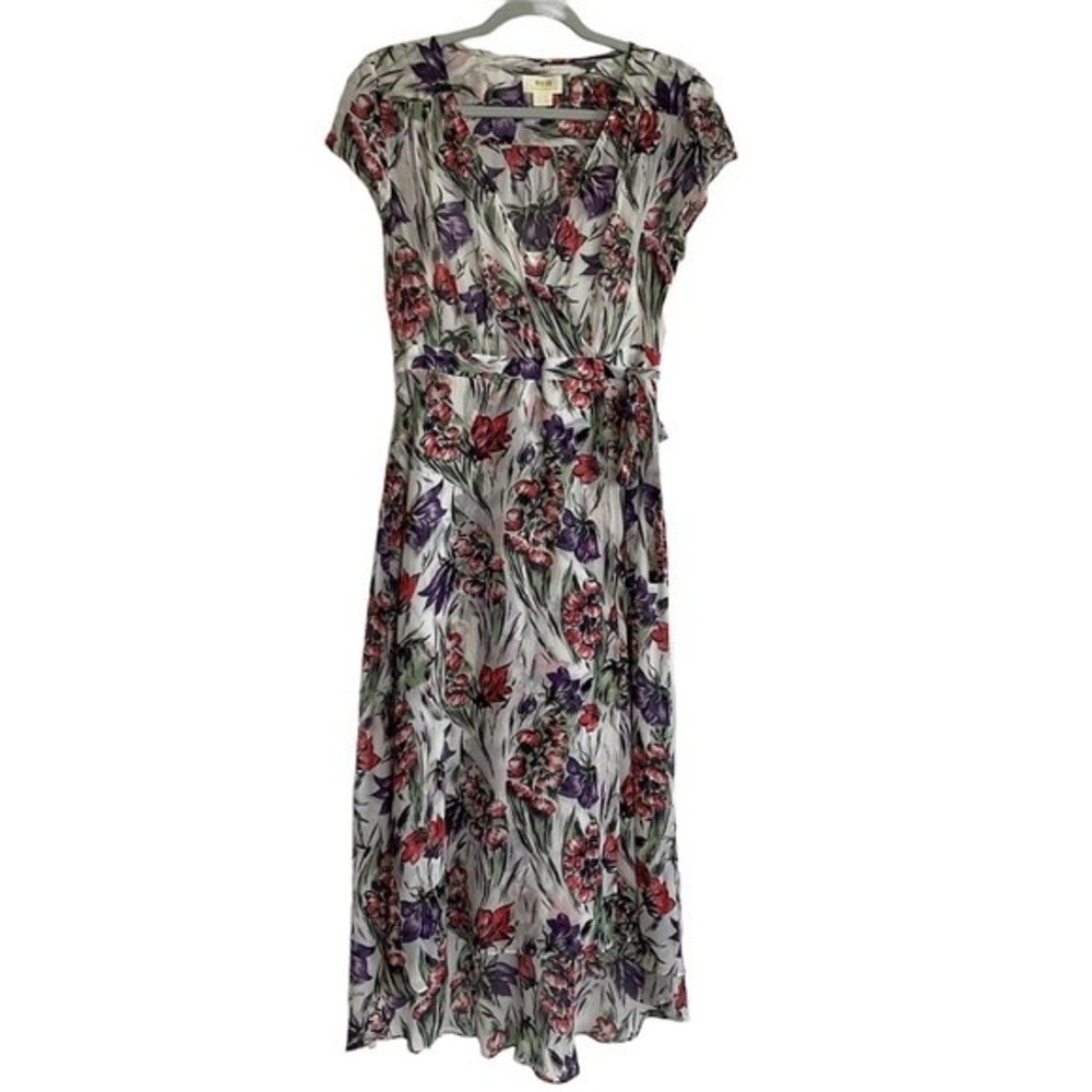 Anthropologie Floral Maxi Dress - Purple and Red - Picture 2 of 7